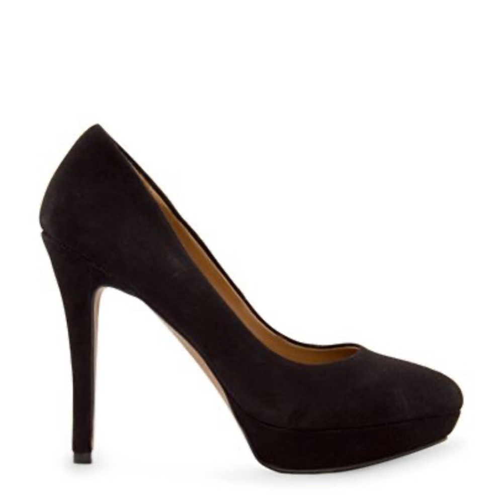 Mango Black high heels suede